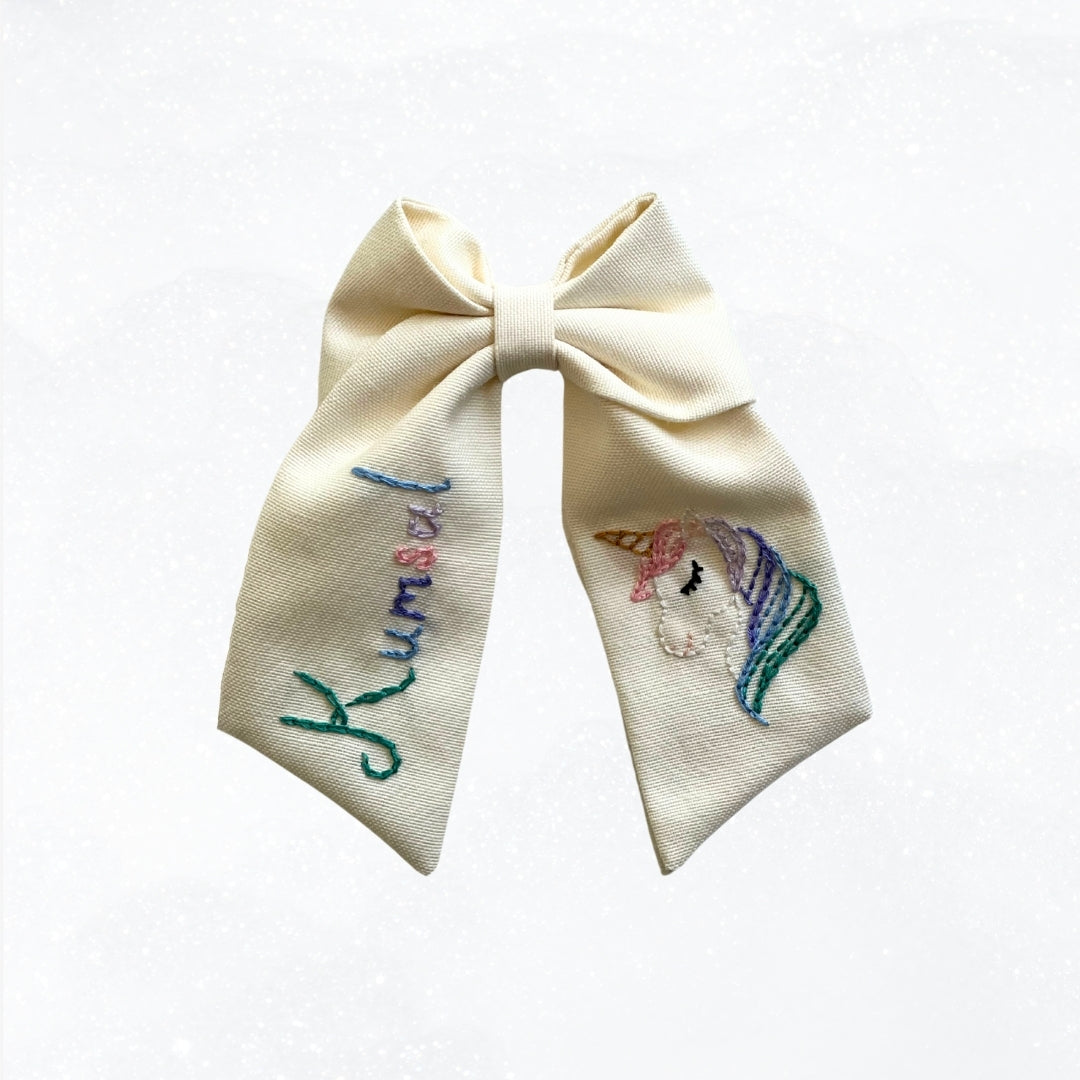 İsim Nakışlı Unicorn Fiyonk Toka