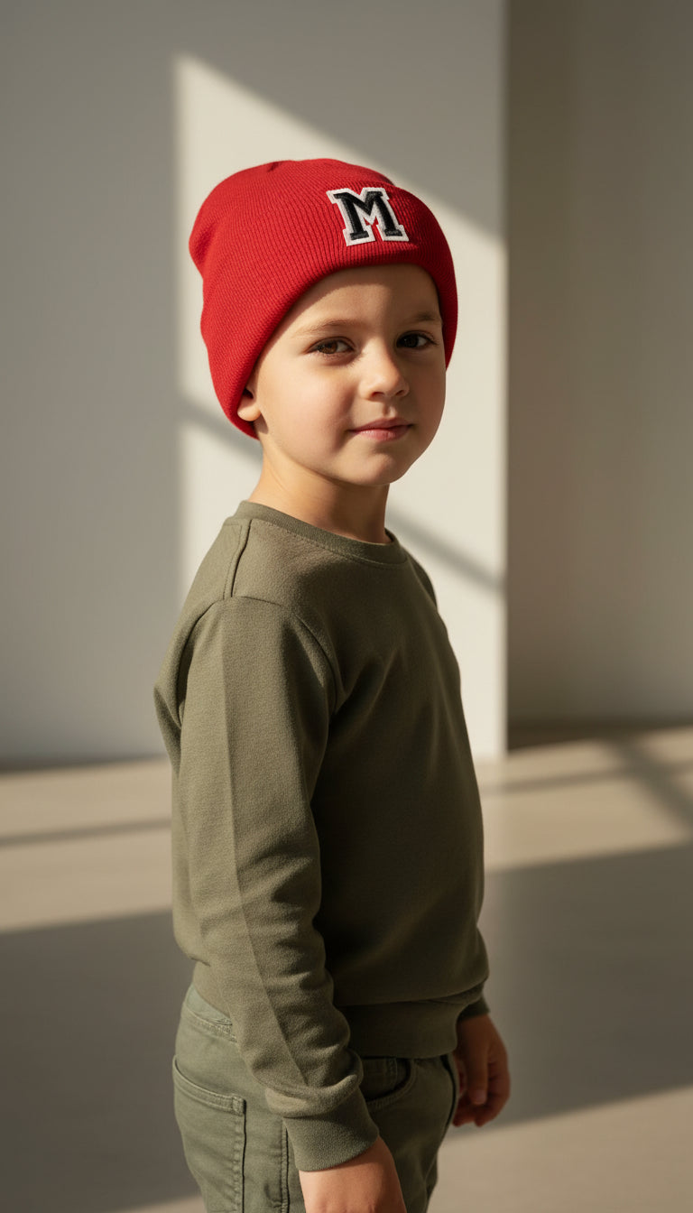 Kırmızı Çocuk Beresi