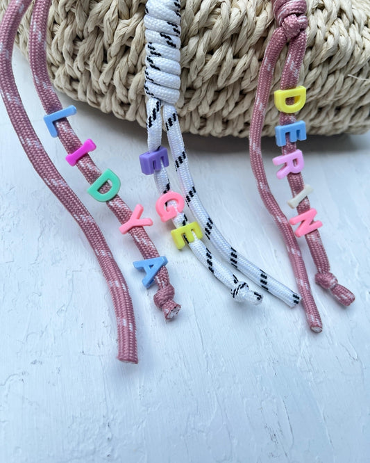 Beyaz Kişiselleştirilebilir Çanta Askısı