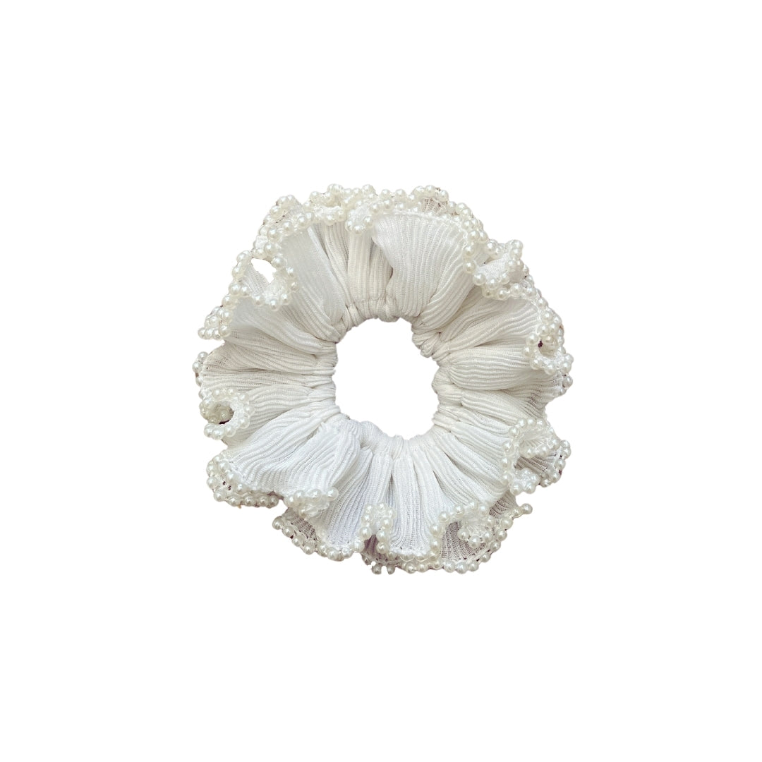 İncili Şifon Lastik Toka