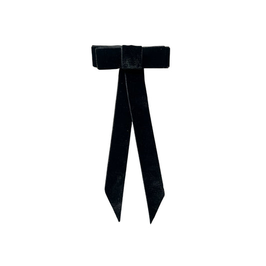 Siyah Kadife Fiyonk Toka