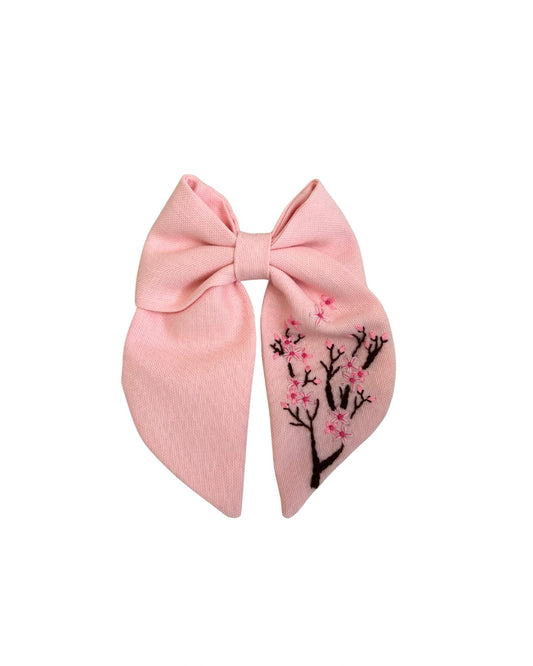 Sakura Çiçeği Pembe Fiyonk Toka