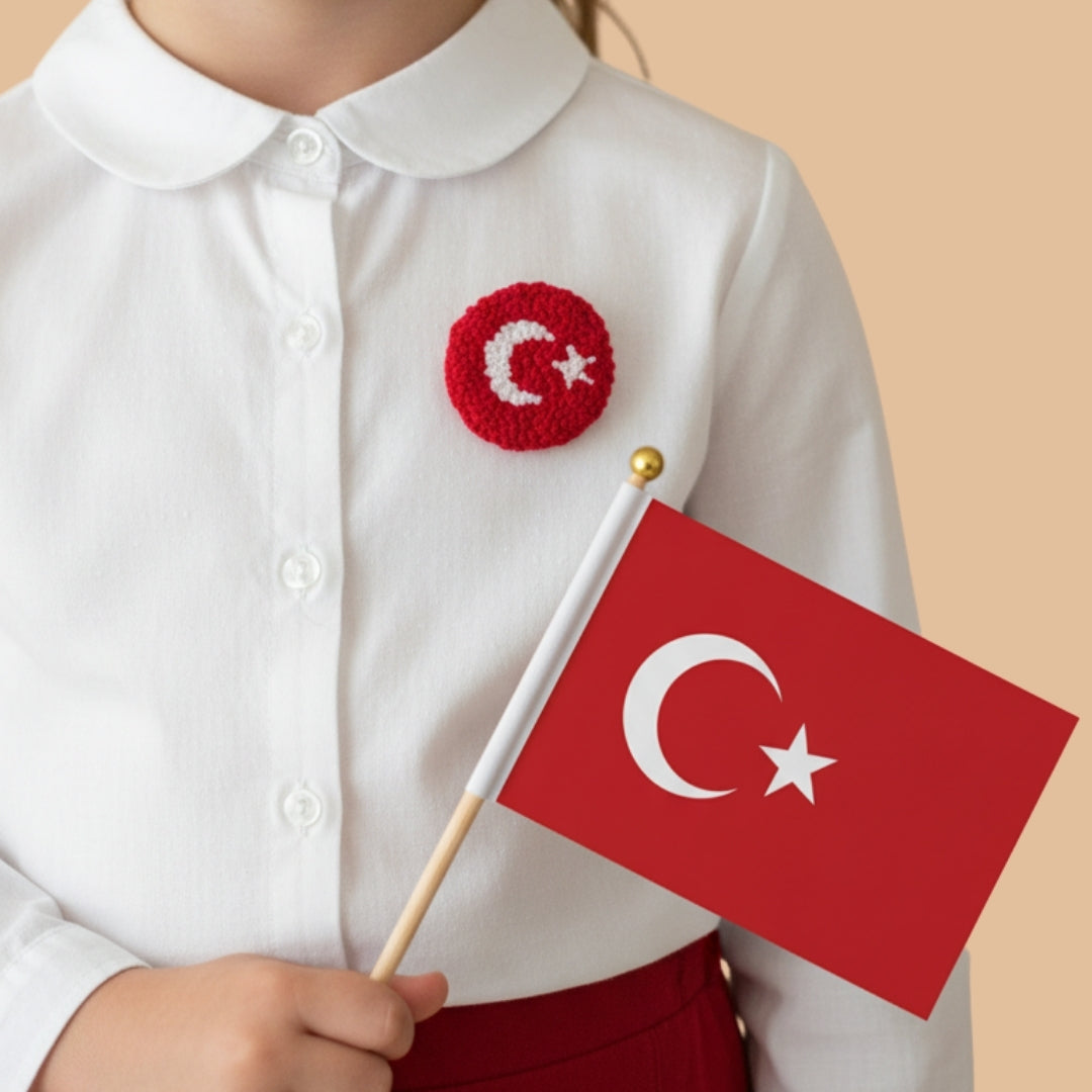 Ay Yıldız Yaka İğnesi