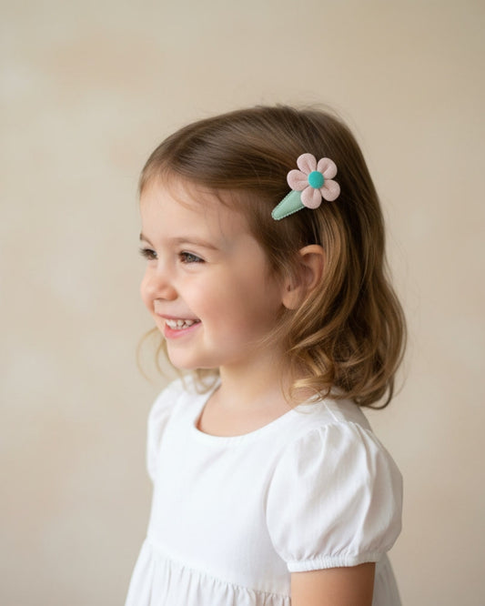 Yeşil Çiçek Toka Set
