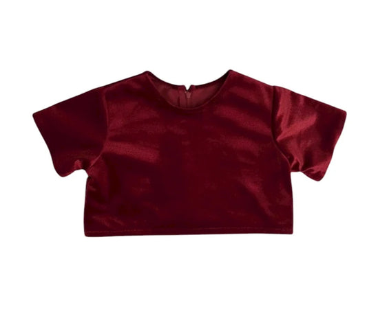 Le Petit Mico Bordo Kadife Bluz