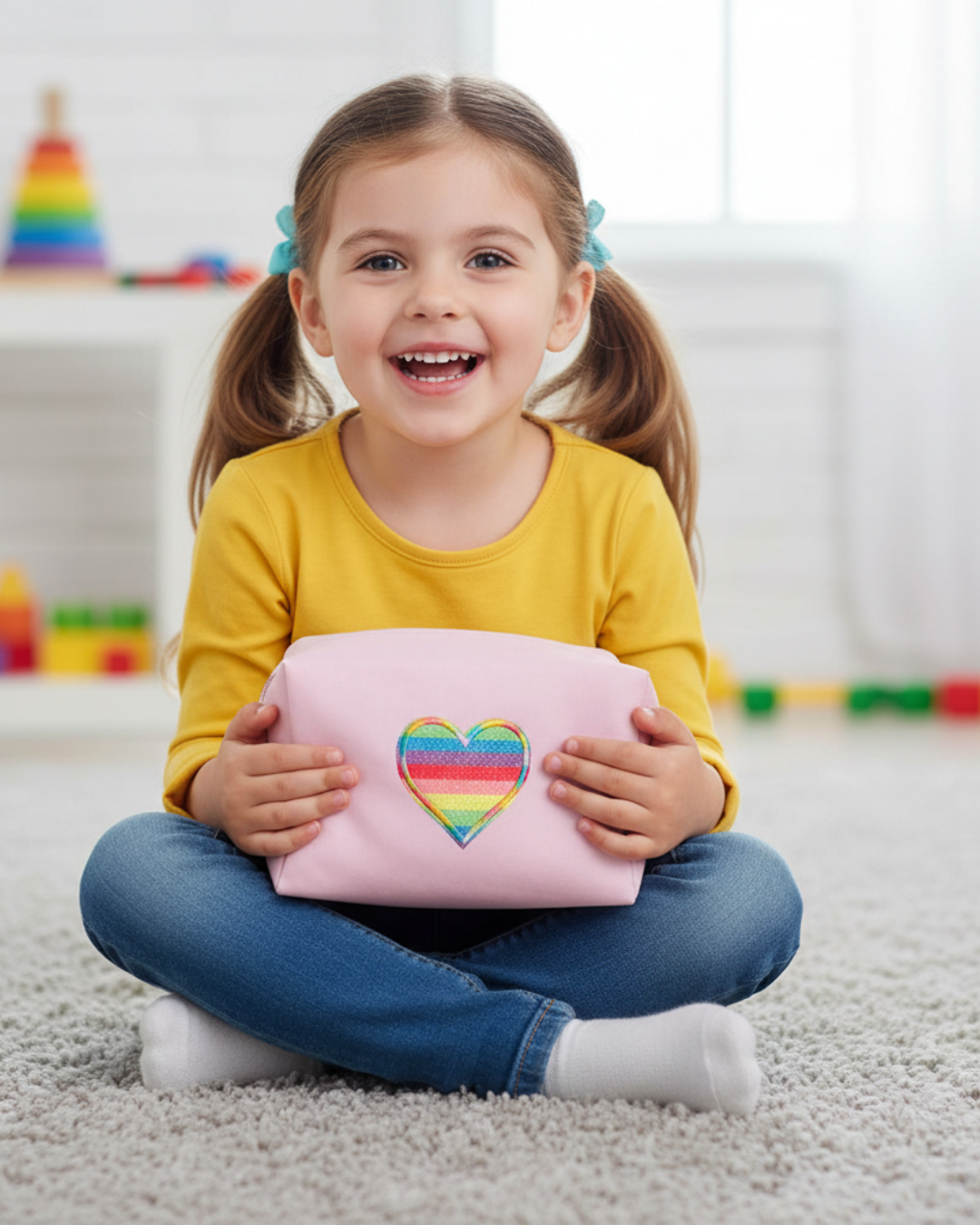 Kalpli Pembe Çocuk Çantası