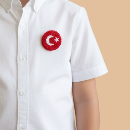 Ay Yıldız Yaka İğnesi