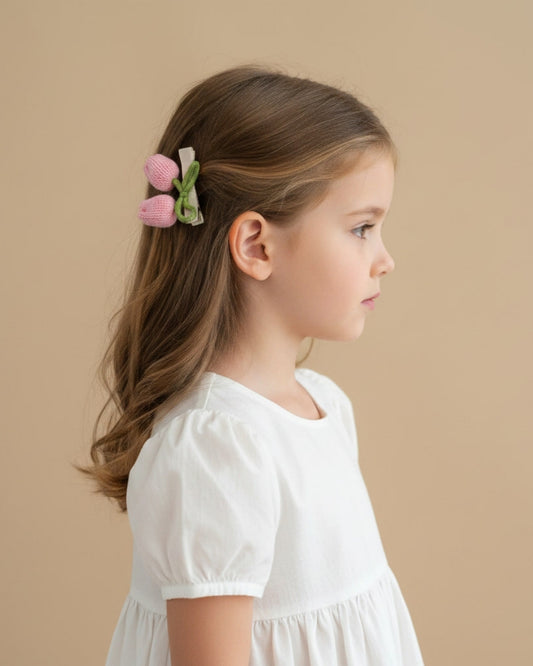 Pembe Lale Toka Set