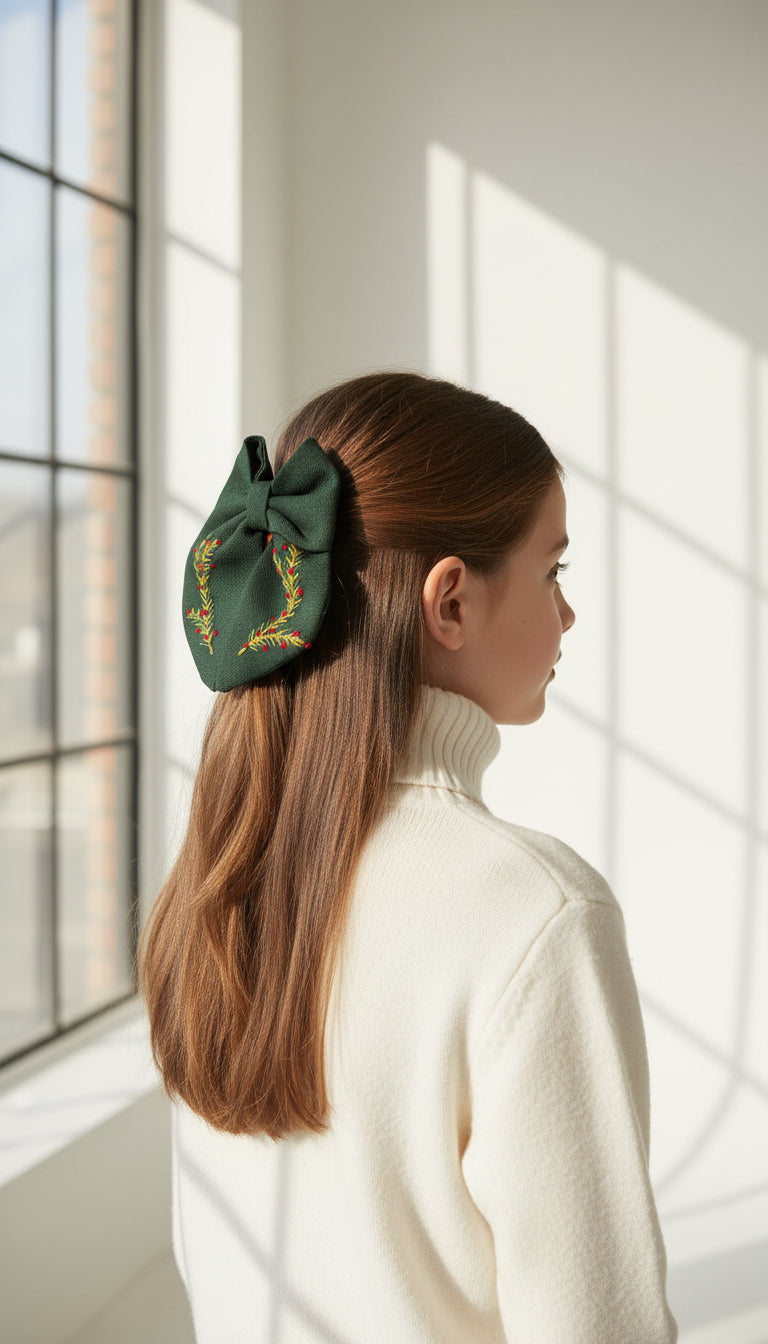 İsim Nakışlı Yeşil Fiyonk Toka